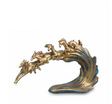 Load image into Gallery viewer, Nordic Sculpture Designer 6 Horse Statue Book Shelf Accessories - Office Home &amp; Living
