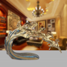 Load image into Gallery viewer, Nordic Sculpture Designer 6 Horse Statue Book Shelf Accessories - Office Home &amp; Living
