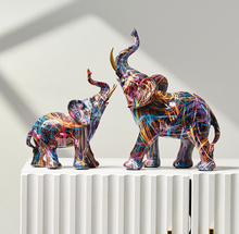 Load image into Gallery viewer, Nordic Sculpture Designer Elephant Statue x2 Book Shelf Accessories - Office Home &amp; Living
