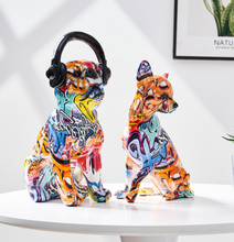 Load image into Gallery viewer, Nordic Sculpture Designer Dogs Statue x2 Book Shelf Accessories - Office Home &amp; Living
