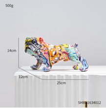 Load image into Gallery viewer, Nordic Sculpture Designer Bull Dogs Statue x2 Book Shelf Accessories - Office Home &amp; Living
