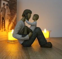 Load image into Gallery viewer, Nordic Sculpture Designer Father &amp; Son Statue Book Shelf Accessories - Office Home &amp; Living
