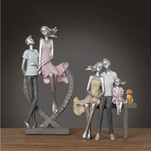 Load image into Gallery viewer, Nordic Sculpture Designer Family Statue Book Shelf Accessories - Office Home &amp; Living
