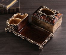 Load image into Gallery viewer, American Designer Tissue Box&#39;s/ Bowl/ Cigar Tray/Tooth Pick Holder - Office Home &amp; Living
