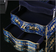 Load image into Gallery viewer, Arna&#39;s Luxury Jewellery Box Mirrored with 3 Layers (4 Colours)
