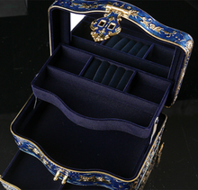 Load image into Gallery viewer, Arna&#39;s Luxury Jewellery Box Mirrored with 3 Layers (4 Colours)
