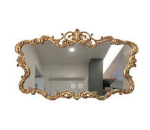 Load image into Gallery viewer, European Vintage Mirror Gold Border Large Bathroom Mirror Antique Aesthetic - Many Sizes
