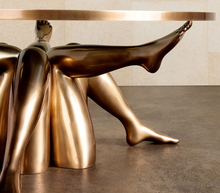 Load image into Gallery viewer, Italian Style Glass Stainless Steel Coffee Table
