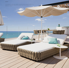 Load image into Gallery viewer, Luxury Plus Furniture - Sun Lounger Adjustable Rattan Bed
