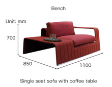 Load image into Gallery viewer, Luxury Plus Furniture - Chair with Attached Table (Balcony, Patio, Courtyard)
