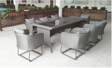 Load image into Gallery viewer, Luxury Plus Furniture -  Nordic Minimalist Tables And Chairs 2.4M x 8 Chairs (Balcony, Patio, Courtyard)
