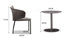 Load image into Gallery viewer, Luxury Plus Furniture -  Minimalist Rattan Table And 2 Chairs (Balcony, Patio, Courtyard)
