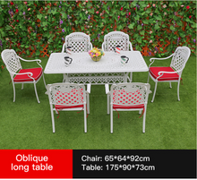 Load image into Gallery viewer, Luxury Plus Furniture -  Classical Table &amp; 6 Chairs (Balcony, Patio, Courtyard)
