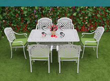 Load image into Gallery viewer, Luxury Plus Furniture -  Classical Table &amp; 6 Chairs (Balcony, Patio, Courtyard)
