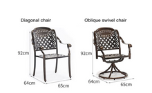 Load image into Gallery viewer, Luxury Plus Furniture -  Classical Table &amp; 6 Chairs (Balcony, Patio, Courtyard)
