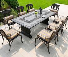 Load image into Gallery viewer, Luxury Plus Furniture - Classical Table &amp; 8 Chairs (Balcony, Patio, Courtyard)
