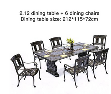 Load image into Gallery viewer, Luxury Plus Furniture - Classical Table &amp; 8 Chairs (Balcony, Patio, Courtyard)
