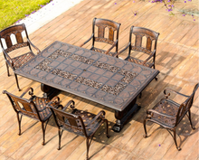 Load image into Gallery viewer, Luxury Plus Furniture - Classical Table &amp; 8 Chairs (Balcony, Patio, Courtyard)
