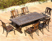 Load image into Gallery viewer, Luxury Plus Furniture - Classical Table &amp; 8 Chairs (Balcony, Patio, Courtyard)
