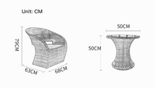 Load image into Gallery viewer, Luxury Plus Furniture - 2 Chairs + Table (Balcony, Patio, Courtyard)
