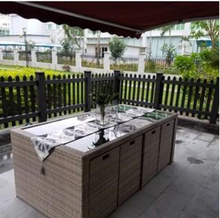 Load image into Gallery viewer, Luxury Plus Furniture - Minimalist Rattan 6 Chairs + Table (Balcony, Patio, Courtyard)
