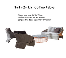 Load image into Gallery viewer, Luxury Plus Furniture - Nordic Rattan Designer Outdoor Set - Mix &amp; Match (Balcony, Patio, Courtyard)
