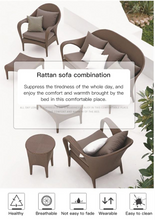 Load image into Gallery viewer, Luxury Plus Furniture - Nordic Rattan Designer Outdoor 4 Piece Set - Mix &amp; Match (Balcony, Patio, Courtyard)
