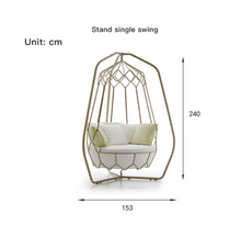 Load image into Gallery viewer, Luxury Plus Furniture - Nordic Swinging Chair -  Mix &amp; Match (Balcony, Patio, Courtyard)
