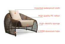 Load image into Gallery viewer, Luxury Plus Furniture - Nordic Rattan Designer Chairs + Coffee Table - Mix &amp; Match (Balcony, Patio, Courtyard)
