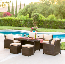 Load image into Gallery viewer, Luxury Plus Furniture - Nordic Rattan Designer Outdoor 6 Piece Set - Mix &amp; Match (Balcony, Patio, Courtyard)
