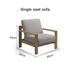 Load image into Gallery viewer, Luxury Plus Furniture - Nordic Rattan Teak Set 4 Piece Set - Mix &amp; Match (Balcony, Patio, Courtyard)
