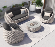 Load image into Gallery viewer, Luxury Plus Furniture - Nordic Rattan Set 4 Piece Set - Mix &amp; Match (Balcony, Patio, Courtyard)
