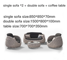 Load image into Gallery viewer, Luxury Plus Furniture - Nordic Rattan Set 4 Piece Set - Mix &amp; Match (Balcony, Patio, Courtyard)
