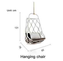 Load image into Gallery viewer, Luxury Plus Furniture - Nordic Rattan Designer Hanging Chair (Balcony, Patio, Courtyard)
