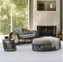 Load image into Gallery viewer, Luxury Plus Furniture - Nordic Rattan Designer Chair + Coffee Table + Oval Seat - Mix &amp; Match (Balcony, Patio, Courtyard)

