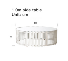 Load image into Gallery viewer, Luxury Plus Furniture - Nordic Rattan Designer Chair + Coffee Table + Oval Seat - Mix &amp; Match (Balcony, Patio, Courtyard)
