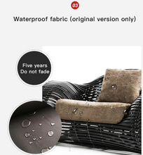 Load image into Gallery viewer, Luxury Plus Furniture - Nordic Rattan Designer Chair + Coffee Table + Oval Seat - Mix &amp; Match (Balcony, Patio, Courtyard)
