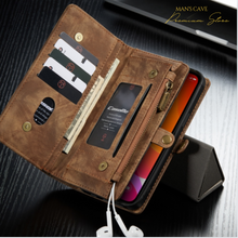Load image into Gallery viewer, &quot;Arna Lisa&quot; Royal Collection - Designer Leather iPhone Case/Wallet 2 in 1 Magnetic iPhone 12-14
