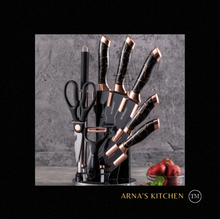 Load image into Gallery viewer, &quot;Arna Lisa&quot; Royal Collection - Luxury Top End Knife Set - Master Series 9 Piece
