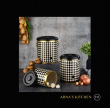 Load image into Gallery viewer, &quot;Arna Lisa&quot; Royal Collection - Black and Gold - Storage Containers
