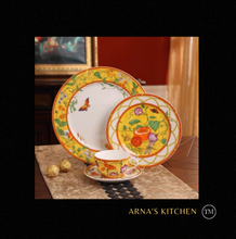 Load image into Gallery viewer, &quot;Arna Lisa&quot; Royal Collection - Luxury 24 Piece Bone China Dinnerware for 6 Butterfly
