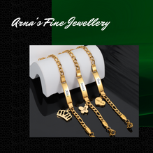 Load image into Gallery viewer, Quality Personalised ID Bracelets - Gold/Rose Gold/Silver - Many Styles
