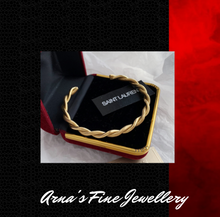 Load image into Gallery viewer, Women&#39;s Designer Gold Bangle + Gift Box

