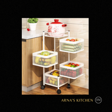 Load image into Gallery viewer, Versatile Storage Set on Casters -  Multi-layer Baskets Kitchen/Bedroom/Bathroom/Sewing Room/Toys
