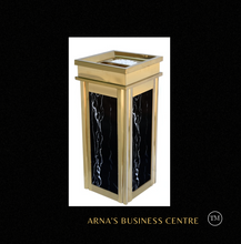 Load image into Gallery viewer, Arna Royal Vintage Collection&quot;  Luxury Golden Outside/Inside Large Trash Rubbish Bin - Home or Business
