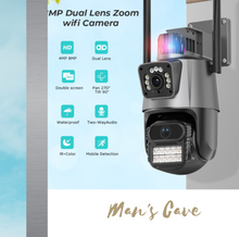 Load image into Gallery viewer, 8MP 4K Wifi Camera Dual Lens Security Protection Waterproof Security CCTV Video Surveillance Camera Light Alarm IP Camera
