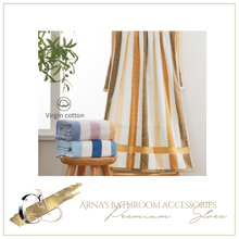 Load image into Gallery viewer, Luxury Towels - Choice of Colours - x2 - 100% Cotton Super Absorbent Comfortable Stripe
