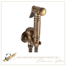 Load image into Gallery viewer, &quot;Arna&quot; Collection - Antique Brass Bidet Faucet Single Cold Bathroom Toilet Shower Blow-Fed spray gun nozzle
