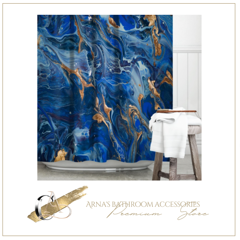 Shower/Bath Curtain Range - 3D Grey Geometric Stone Fabric Waterproof Bathroom Curtain Hotel Decorative Curtains Blackout Screen