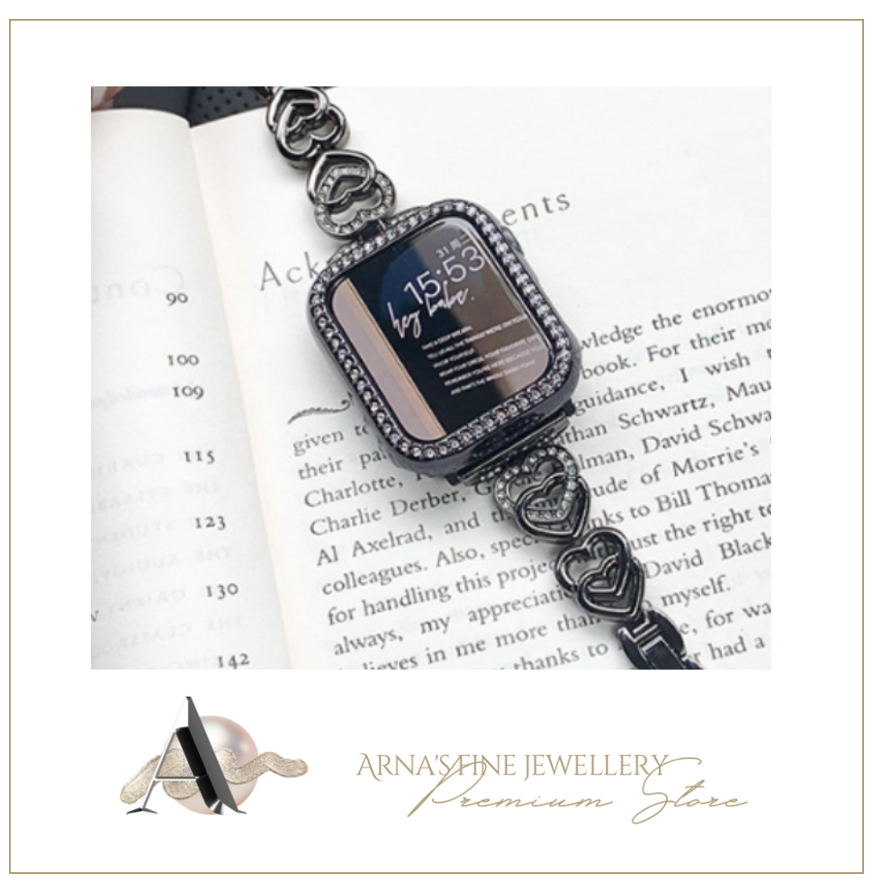 Elegant Smart Watch Diamond Straps - Slim & Stylish - Many Sizes & Colours